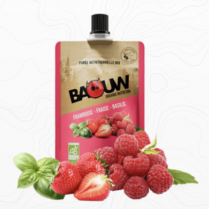 Compote framboise fraise basilic Bio