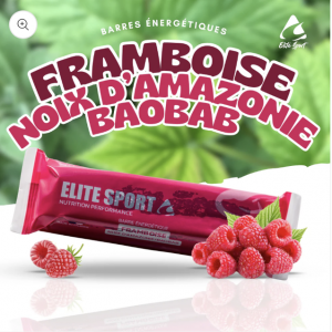 Barre énergétique framboise noix d'amazonie