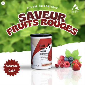 Boisson énergétique fruits rouge